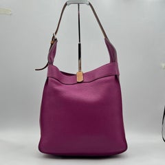 Auth Hermes Marwari PM Shoulder Bag Tosca Purple Leather Everyday Bag 2012