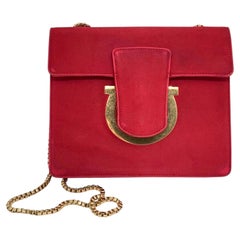 Salvatore Ferragamo Thalia Chain Shoulder Bag Women Gold Hardware