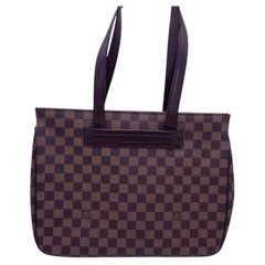 Vintage Louis Vuitton Parioli PM Damier Ebene Tote Shoulder Bag