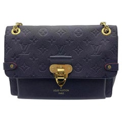 Louis Vuitton Vavan Monogram Empreinte Shoulder Bag Chain Bag Blue