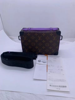 Louis Vuitton Handle Soft Trunk Monogram Macassar Crossbody Handbag