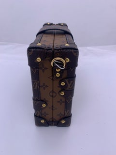 Louis Vuitton Monogram Reverse Petite Malle Trunk Crossbody Bag Chip
