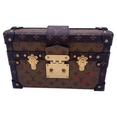 Louis Vuitton Monogram Reverse Petite Malle Trunk Crossbody Bag Chip