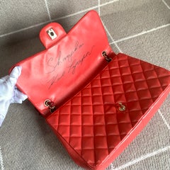 CHANEL Shanghai Collection Karl Lagerfeld Signature Large Flap Bag