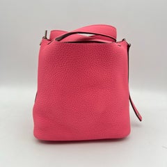 Hermes Picotin Lock 18 PM Rose Leather Palladium Hardware Bag 2016