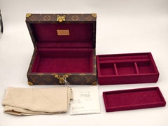 Louis Vuitton Hand-Painted Gourd Monogram Coffret Trésor 20 Trunk Box