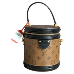 Authentic Louis Vuitton Cannes Monogram Reverse Vanity Bucket Bag Handbag Chip