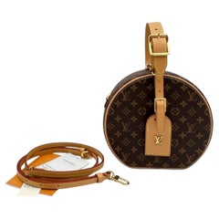 Louis Vuitton Monogram Petite Boite Chapeau Crossbody Bag Leather Handbag