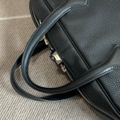 Hermes Victoria Light Briefcase Black Togo Leather Document Bag 2022 PHW