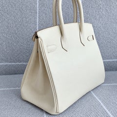 Hermes Birkin 30 Nata Epsom Leather Gold Hardware Handbag 2019