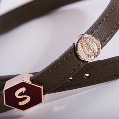 Silver Sumerian Letter Charm Bracelet