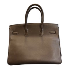 2010 Hermès Birkin 35 Handbag in Brown Grained Leather