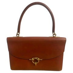 Vintage Hermès Brown Cognac Cordeliere Leather Bag