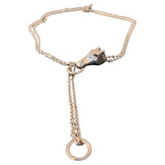 Collier « Hermès Au Galop » en argent sterling – Modèle rare et discontinué