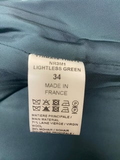 Chloé Dark Green Virgin Wool & Mohair Double-Breasted Cape Coat – Size 34