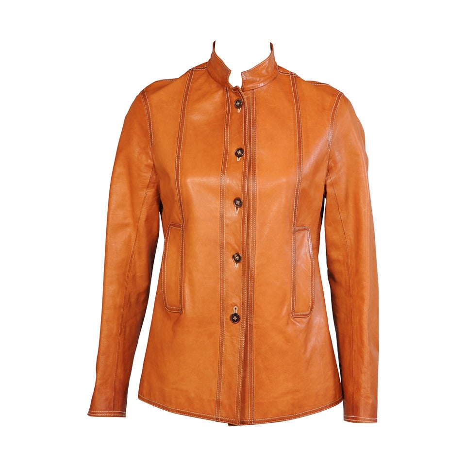 Jil Sander Ombred Leather Jacket, Never Worn