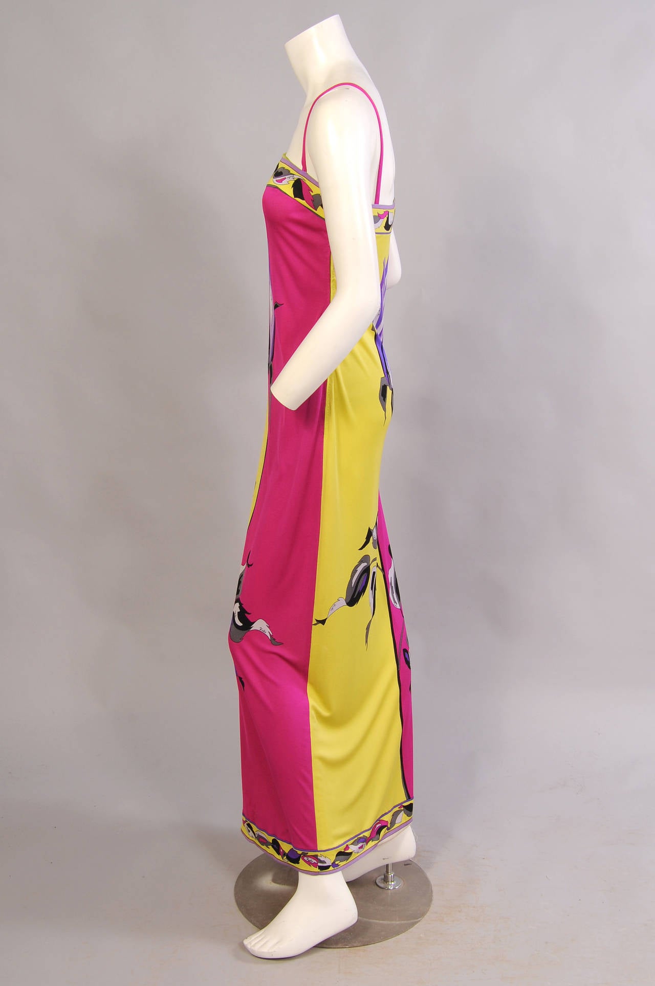 Pink Vintage Pucci Long Stemmed Rose Dress