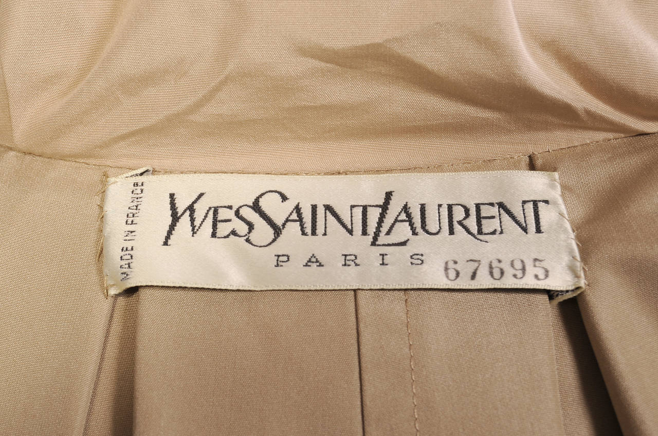 Yves Saint Laurent Haute Couture Raincoat with a Hood 1