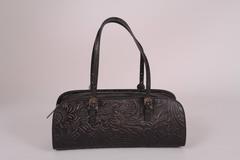 Fendi Baguette Black Western Style Tooled Leather Design, Never Used