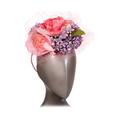 1940's Cocktail Hat, Spring Bouquet 8