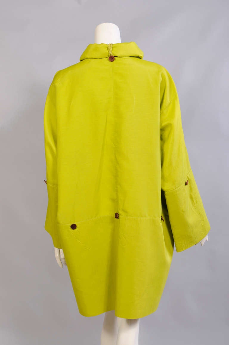 Women's Issey Miyake Convertible Chartreuse Jacket