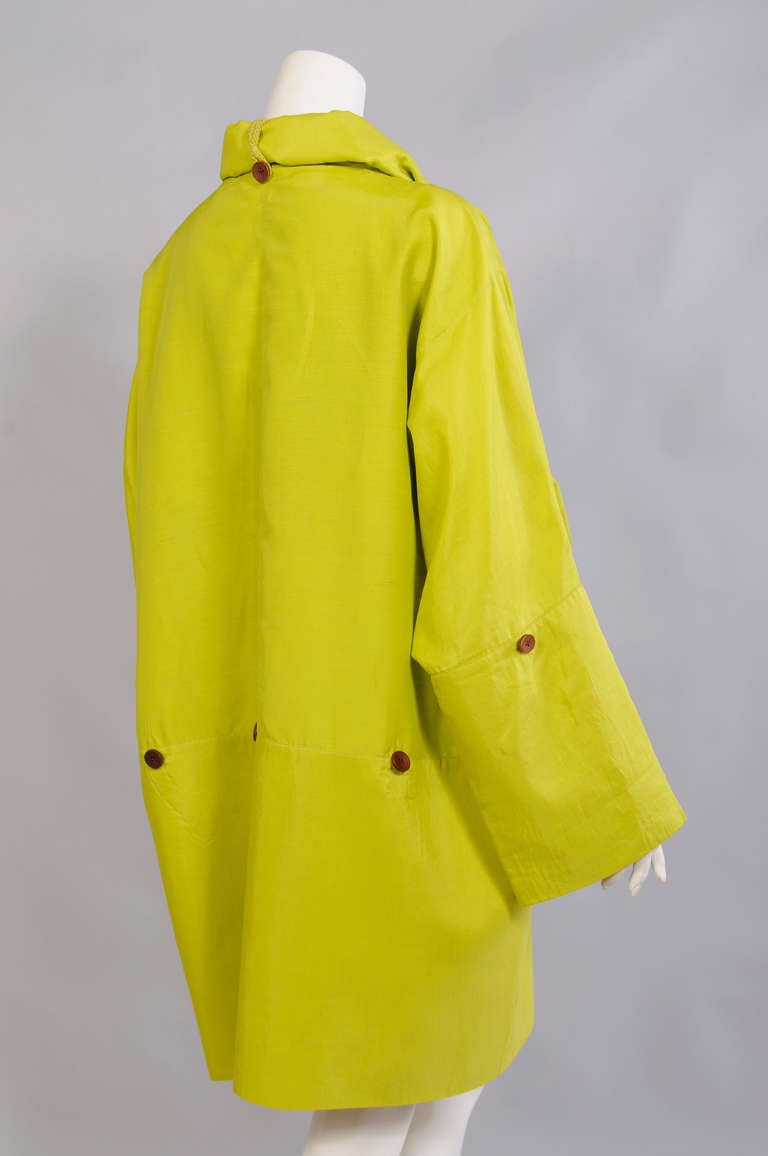 Issey Miyake Convertible Chartreuse Jacket 1
