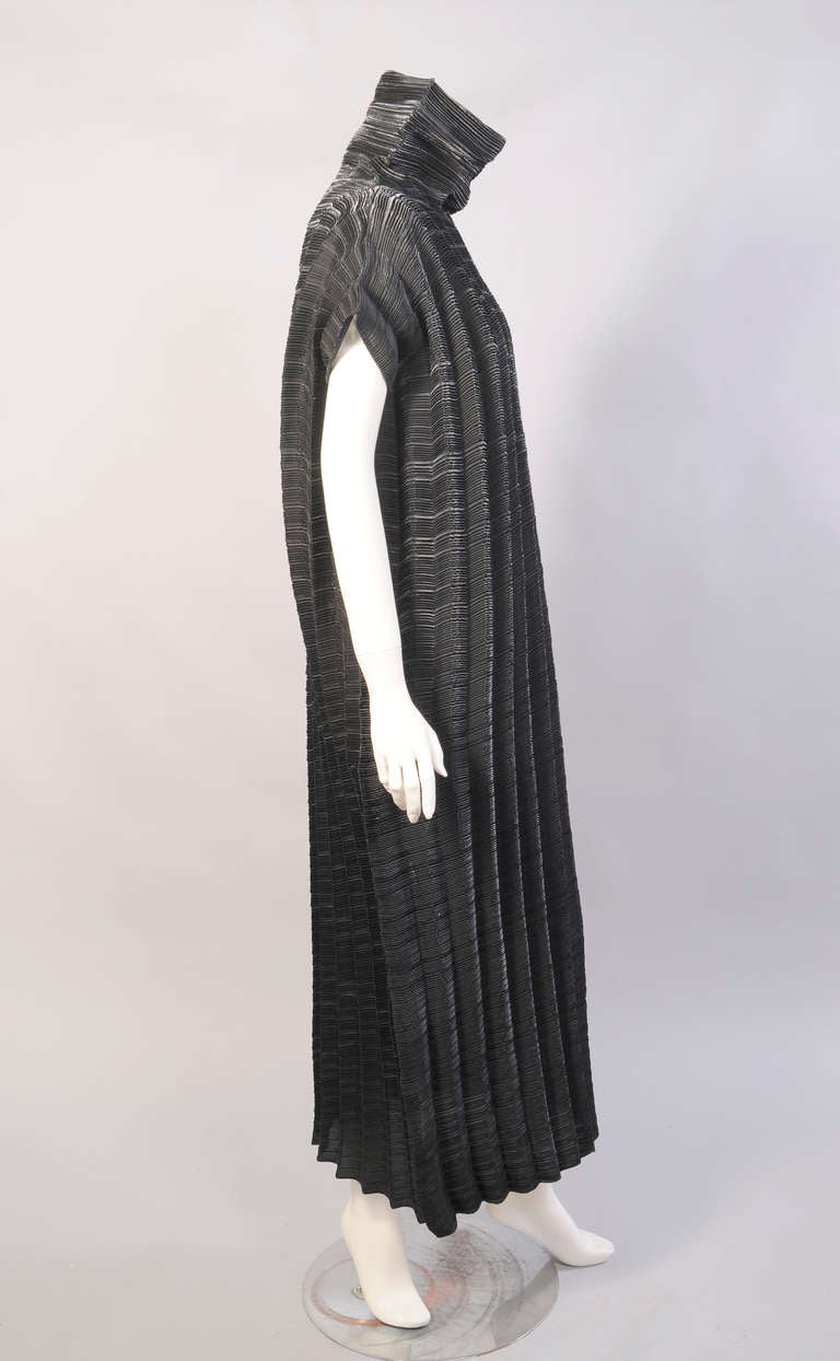 Issey Miyake Wave Pleats Dress In Excellent Condition In New Hope, PA