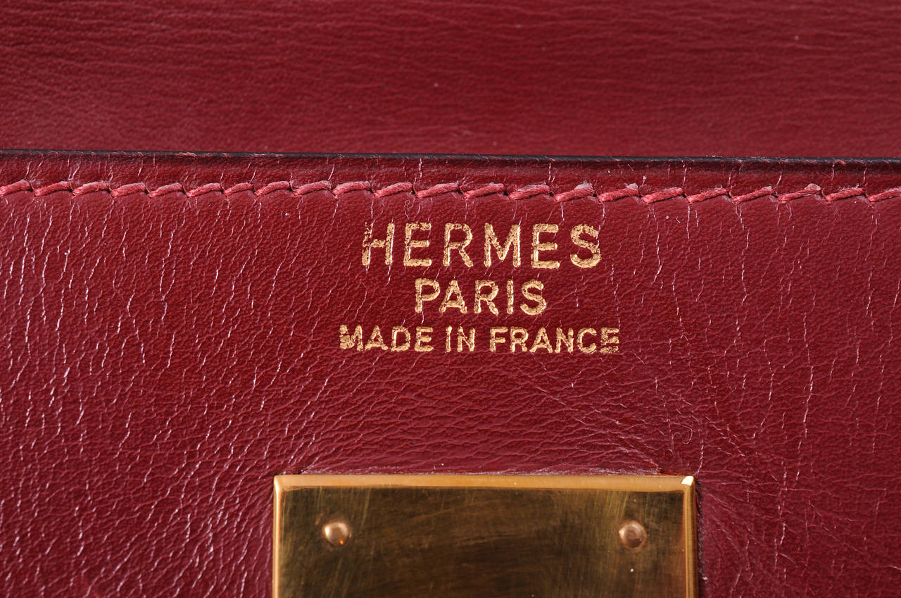 hermes kelly burgundy