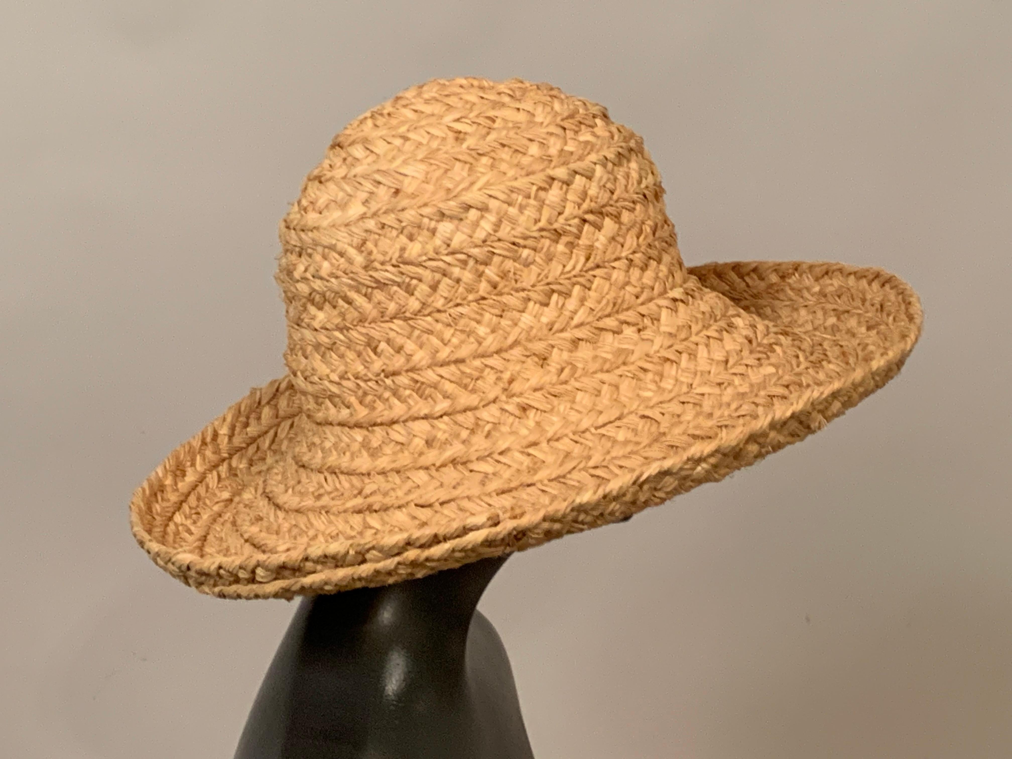 Marrone Cappello di paglia Helen Kaminski Nature Tan in vendita