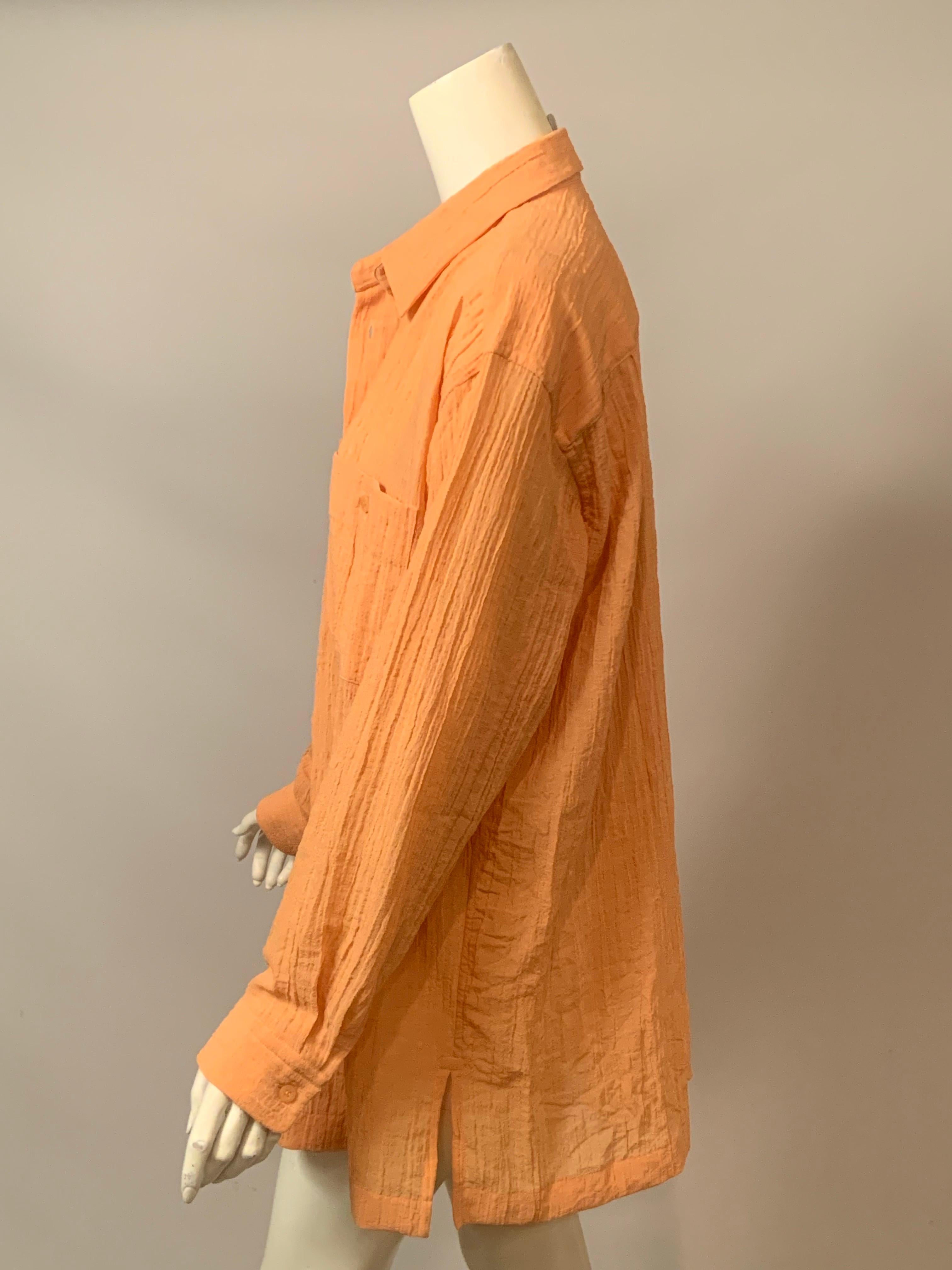 De las mujeres Blusa o Camisa Color Melón Issey Miyake Talla Grande en venta