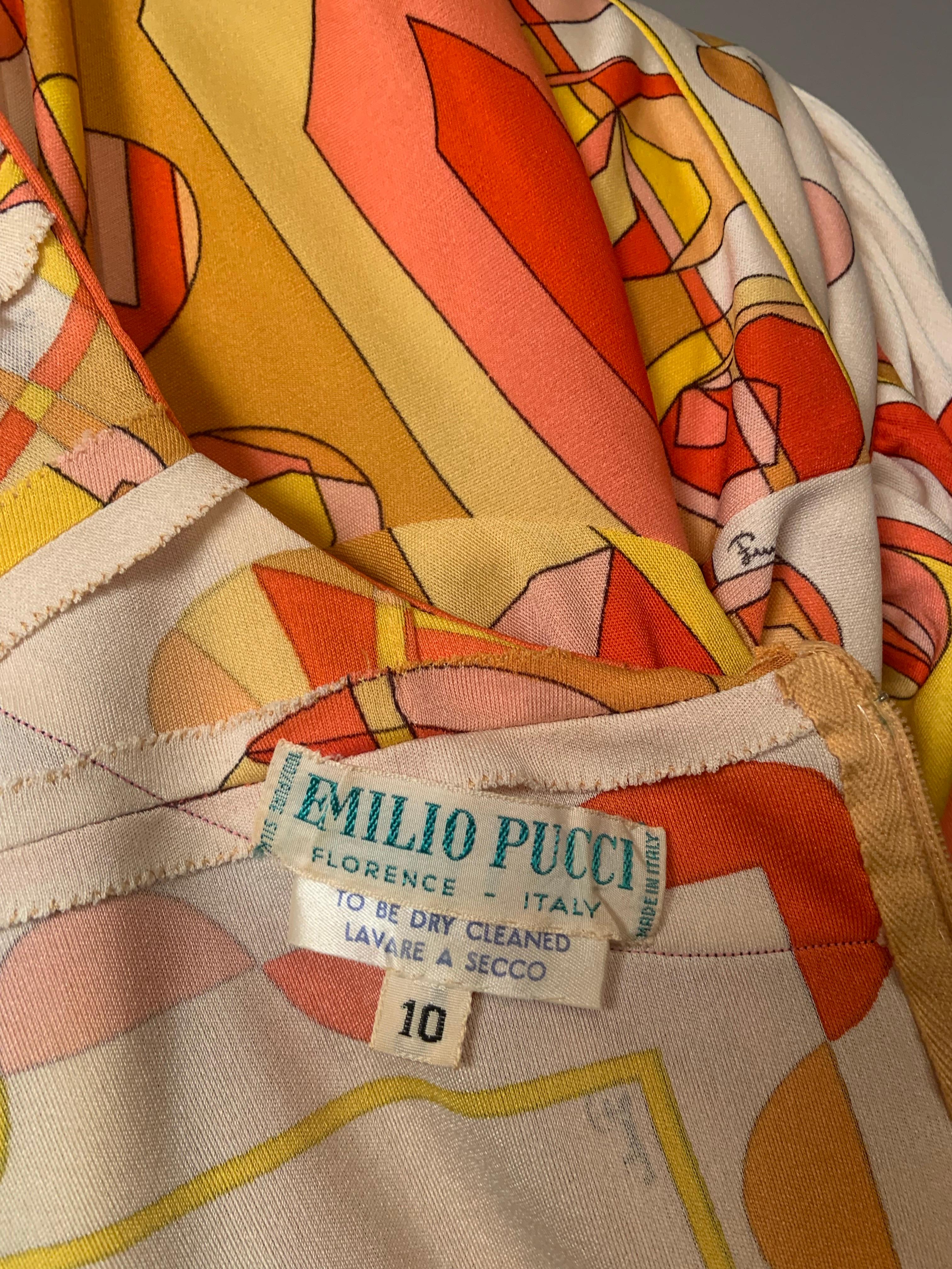 Emilio Pucci - Robe en jersey de soie en vente 7