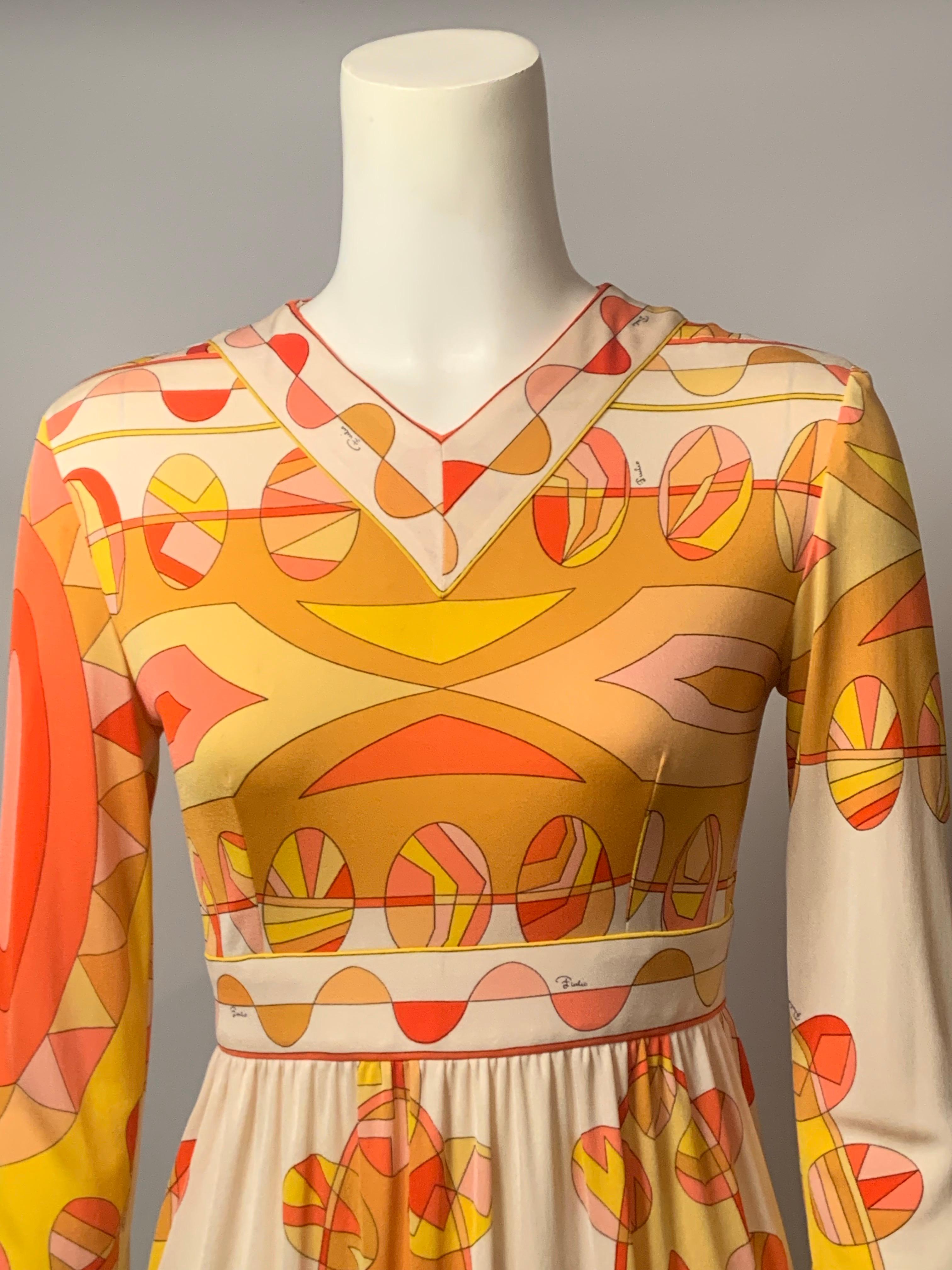 Marron Emilio Pucci - Robe en jersey de soie en vente