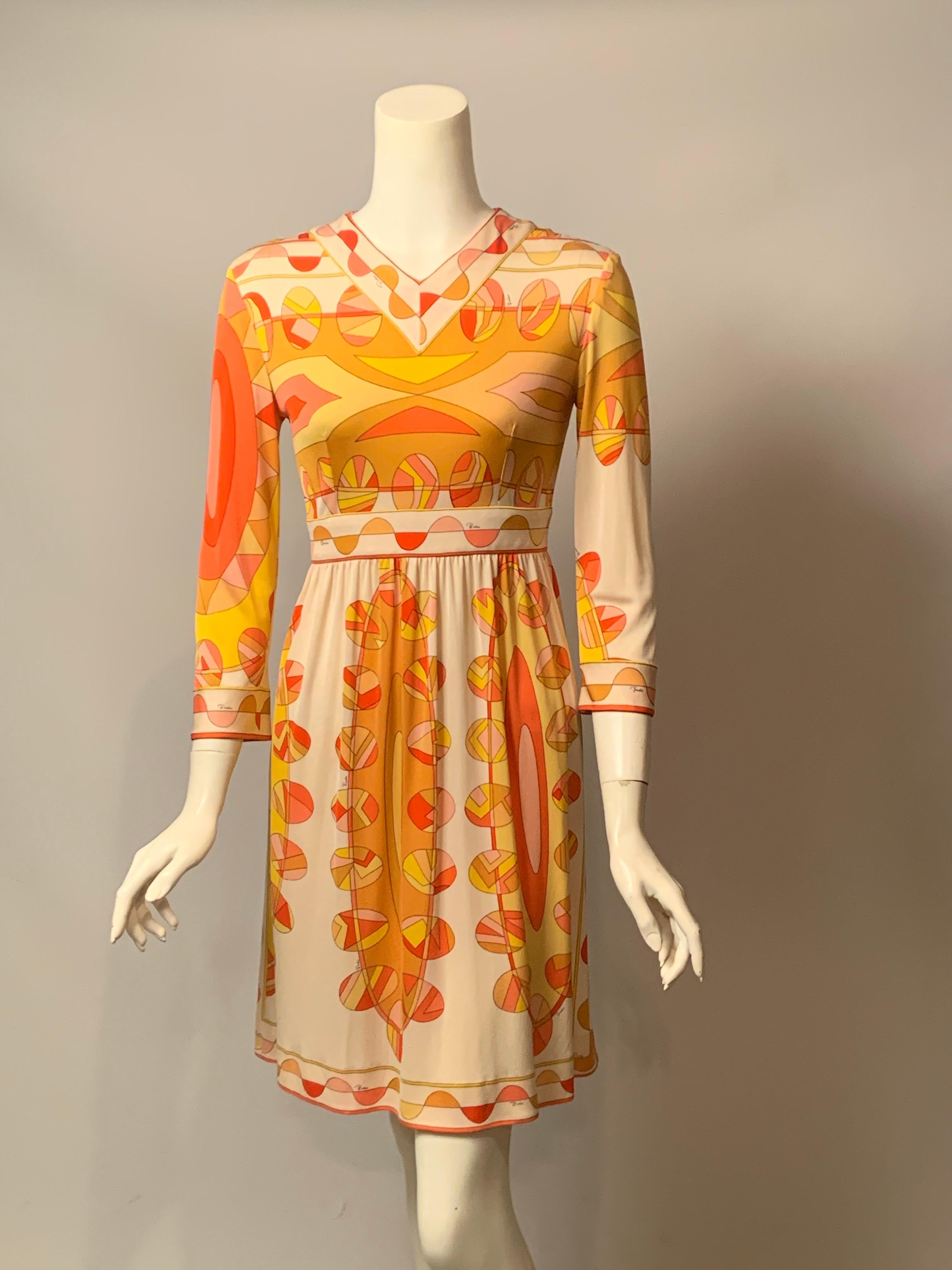Emilio Pucci - Robe en jersey de soie en vente 8