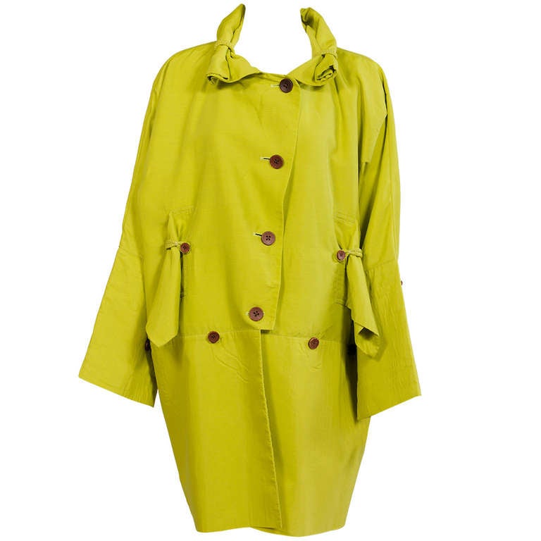 Issey Miyake Convertible Chartreuse Jacket