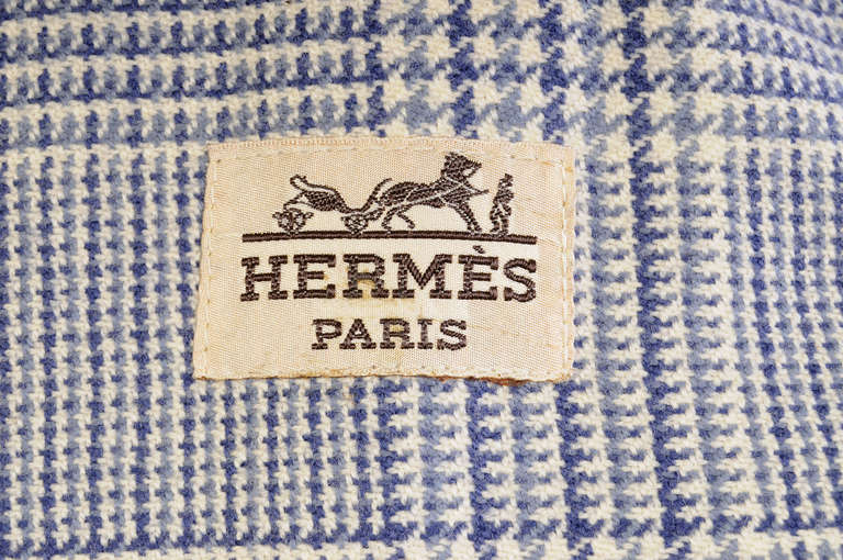 Hermes Blue Raincoat and Matching Hat For Sale at 1stdibs
