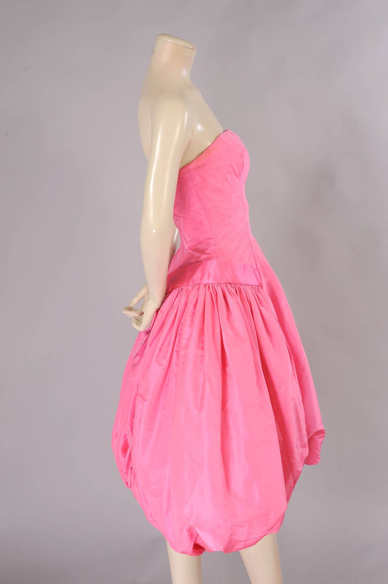 Pink Strapless Dress