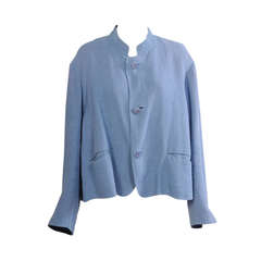 Issey Miyake Blue Linen Jacket