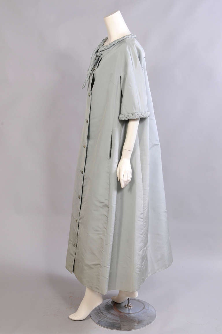 1950's Christian Dior Silk Evening Coat