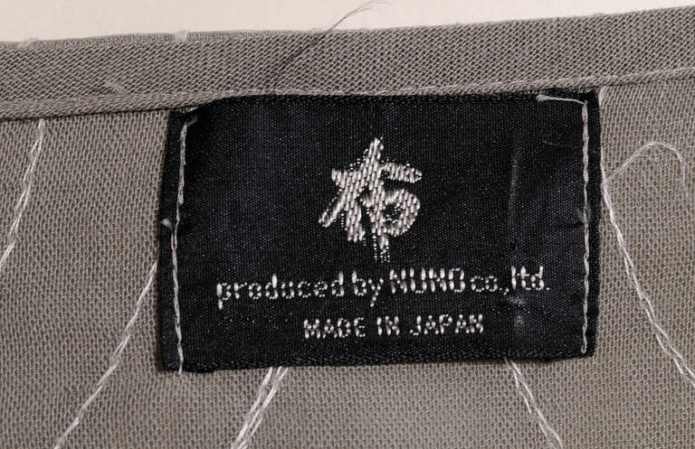 Japanese Embroidered Silk Organza over Linen Dress 1