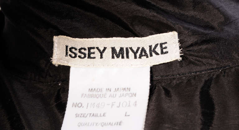 Issey Miyake Black Shirt with White Stitching 1