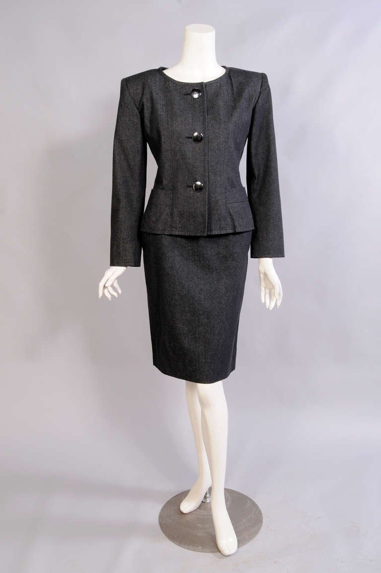Yves Saint Laurent Rive Gauche Denim Suit