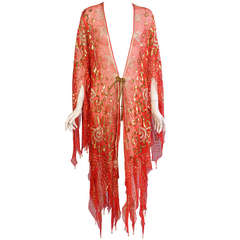 Zandra Rhodes Beaded and Embroidered Silk Coat