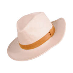 Hermes Linen Fedora Hat