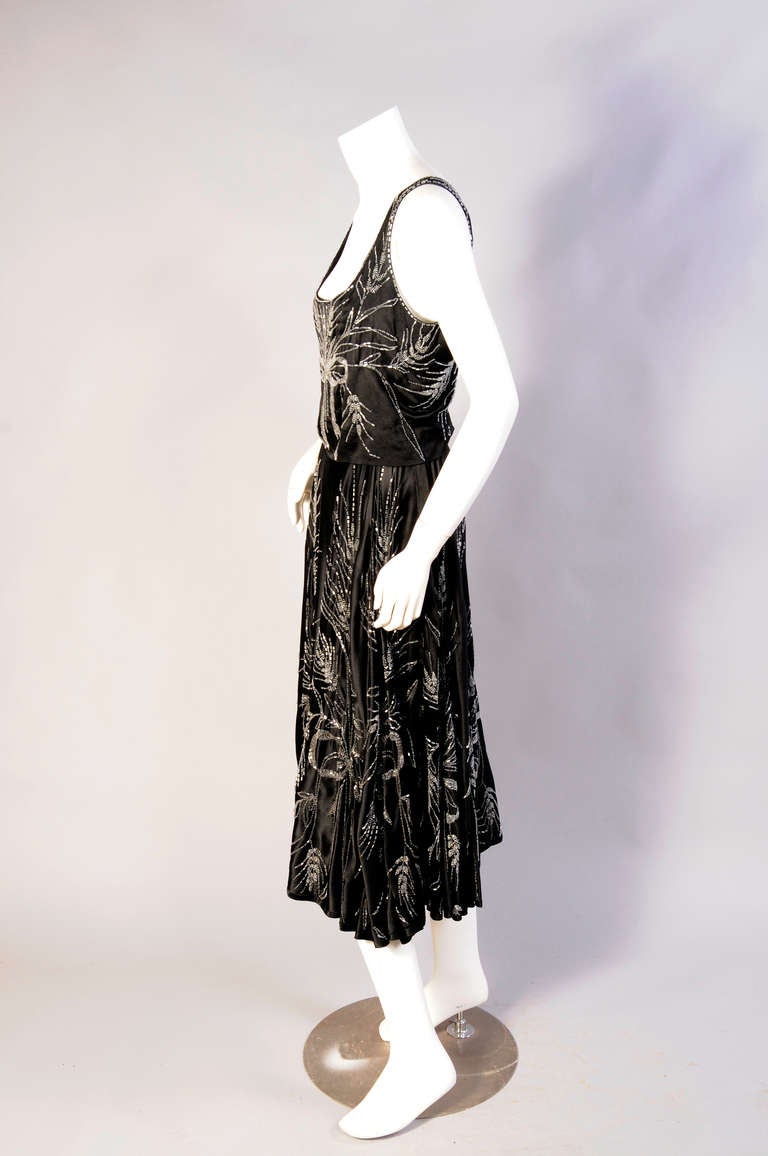 Women's Edwardian Dress With Lavish Beadwork