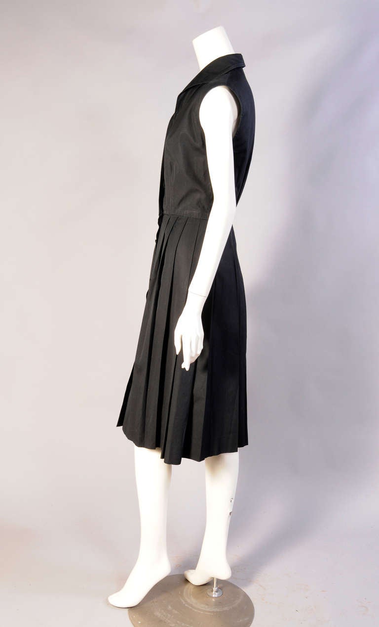 Emilio Pucci Black Cotton Dress In Excellent Condition In New Hope, PA