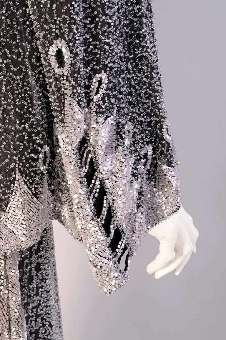 Pristine 1920's Beaded Cotton Flapper Dress & Jacket 2