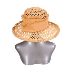 Philippe Model Open Weave Straw Hat 11