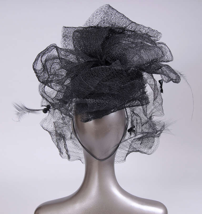 Philip Treacy Chanel Haute Couture Runway Worn 1 of a kind Fantasy Hat In New Condition In New Hope, PA