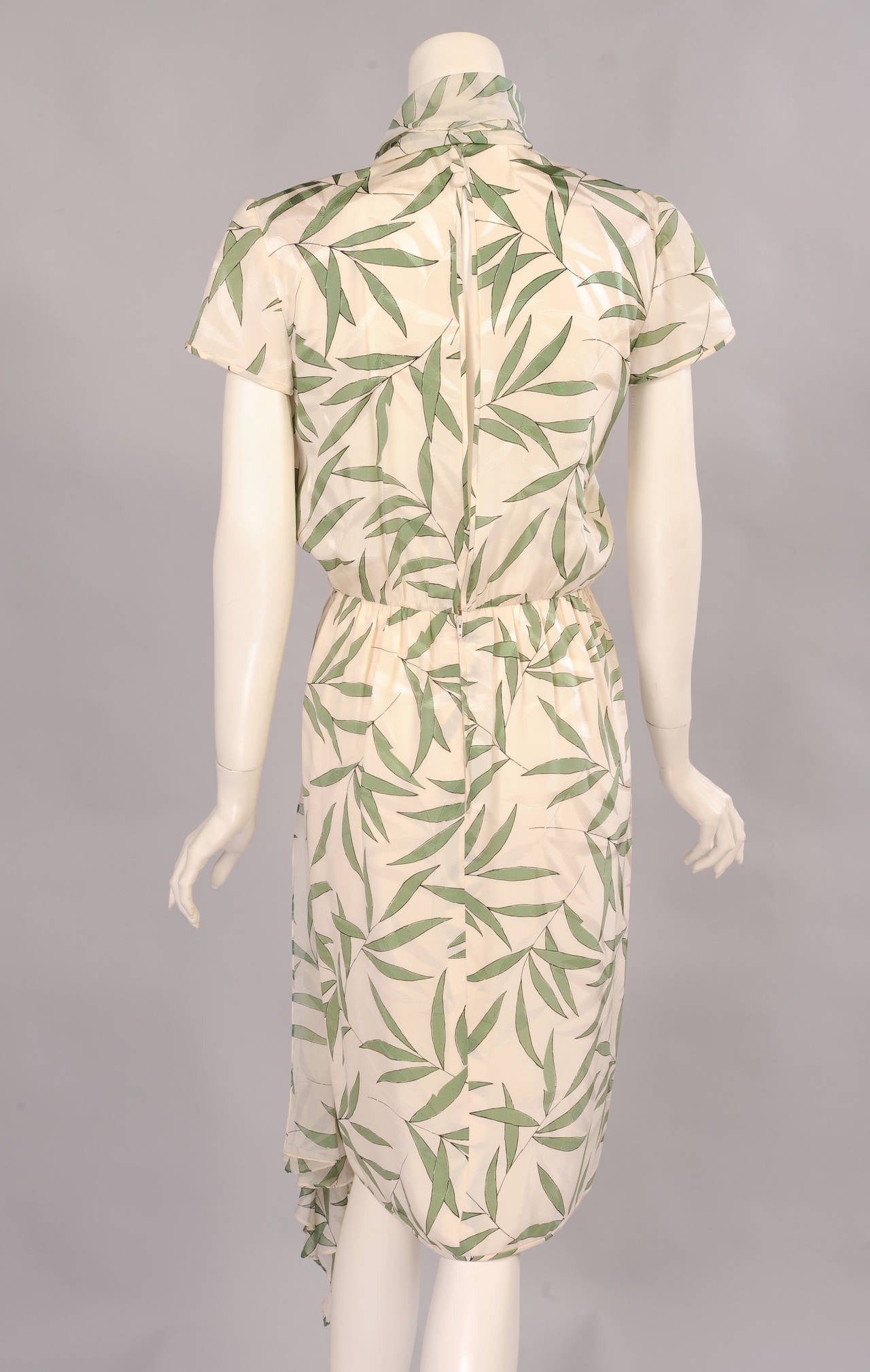 Women's Valentino Bamboo Print Silk Dress