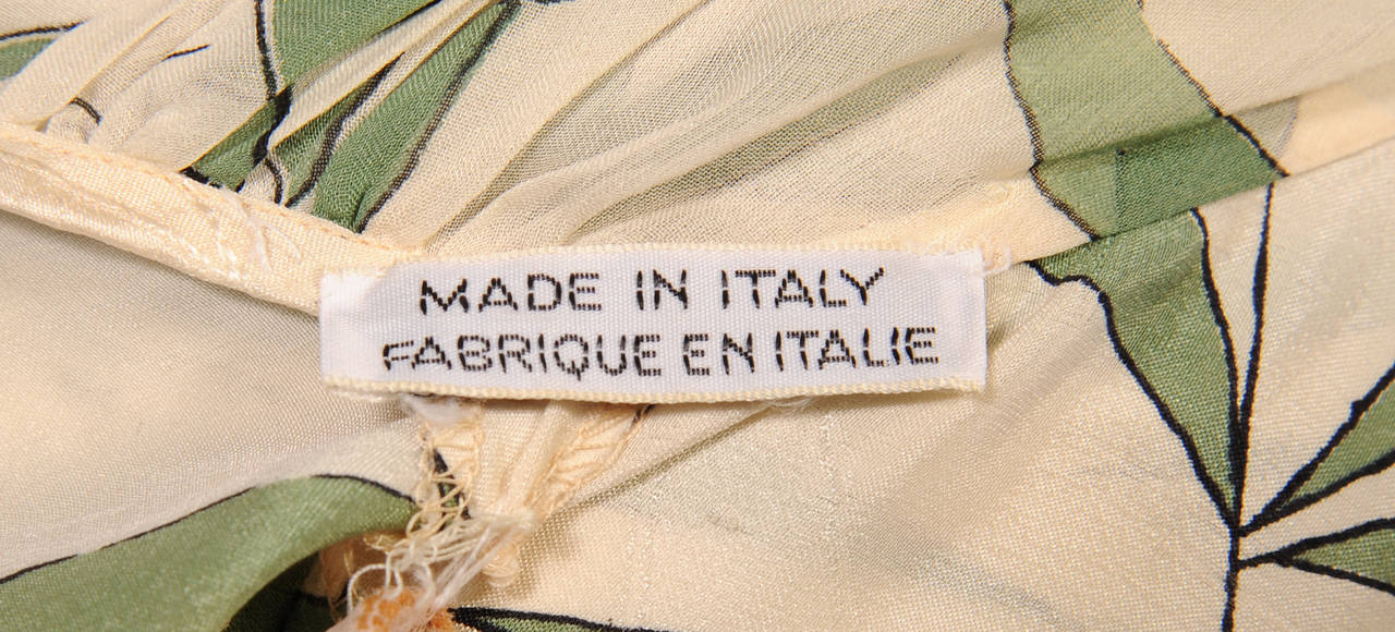 Valentino Bamboo Print Silk Dress 1